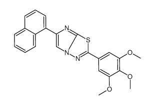 6-naphthalen-1-yl-2-(3,4,5-trimethoxyphenyl)imidazo[2,1-b][1,3,4]thiadiazole结构式