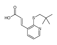 3-[2-(2,2-dimethylpropylsulfanyl)pyridin-3-yl]prop-2-enoic acid结构式
