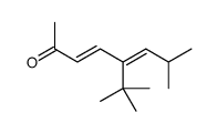 5-tert-butyl-7-methylocta-3,5-dien-2-one结构式