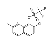 trifluoro-methanesulfonic acid 7-chloro-2-methyl-quinolin-8-yl ester Structure