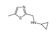 Cyclopropyl-(5-methyl-thiazol-2-ylmethyl)-amine结构式