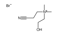 2-cyanoethyl-(2-hydroxyethyl)-dimethylazanium,bromide Structure