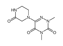 2,4-dimethyl-6-(3-oxo-piperazin-1-yl)-2H-[1,2,4]triazine-3,5-dione结构式