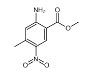 Benzoic acid, 2-amino-4-methyl-5-nitro-, methyl ester结构式