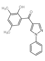 (2-HYDROXY-3,5-DIMETHYLPHENYL)(1-PHENYL-1H-PYRAZOL-4-YL)METHANONE picture