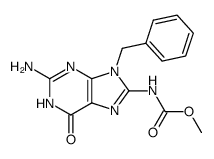methyl 9-benzylguanine-8-carbamate结构式