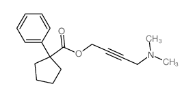 4-dimethylaminobut-2-ynyl 1-phenylcyclopentane-1-carboxylate Structure
