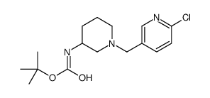 [1-(6-Chloro-pyridin-3-ylmethyl)-piperidin-3-yl]-carbamicacidtert-butylester structure