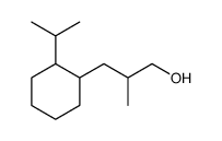 2-(isopropyl)-beta-methylcyclohexanepropanol structure