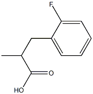 3-(2-fluorophenyl)-2-methylpropanoic acid Structure