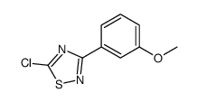 5-chloro-3-(3-methoxyphenyl)-1,2,4-thiadiazole结构式