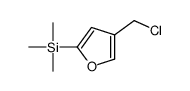 [4-(chloromethyl)furan-2-yl]-trimethylsilane结构式