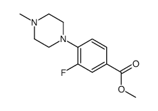 Methyl 3-fluoro-4-(4-methyl-1-piperazinyl)benzoate Structure