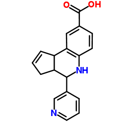 4-(3-Pyridinyl)-3a,4,5,9b-tetrahydro-3H-cyclopenta[c]quinoline-8-carboxylic acid Structure