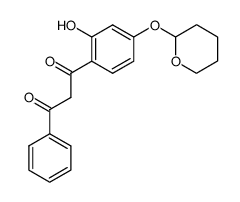 1-(2-hydroxy-4-tetrahydropyran-2-yloxy-phenyl)-3-phenyl-propane-1,3-dione结构式