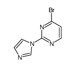 4-bromo-2-imidazol-1-ylpyrimidine结构式