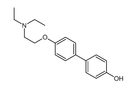 4'-[2-(Diethylamino)ethoxy]-4-biphenylol结构式