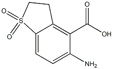 5-amino-2,3-dihydrobenzo[b]thiophene-4-carboxylic acid 1,1-dioxide结构式