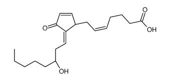 (Z)-7-[(1S,5Z)-5-[(3S)-3-hydroxyoctylidene]-4-oxocyclopent-2-en-1-yl]hept-5-enoic acid结构式