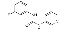 Urea, N-(3-fluorophenyl)-N'-3-pyridinyl Structure