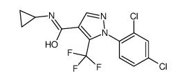 N-cyclopropyl-1-(2,4-dichlorophenyl)-5-(trifluoromethyl)pyrazole-4-carboxamide结构式