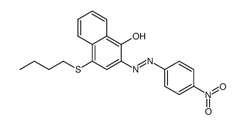 2-(4-nitrophenylazo-)-4-butylthio-1-naphthol结构式