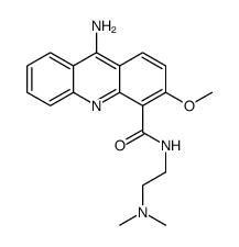 9-Amino-N-(2-(dimethylamino)ethyl)-3-methoxy-4-acridinecarboxamide结构式