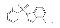 1-[(2-methylphenyl)sulfonyl]-1H-indole-4-carbaldehyde结构式