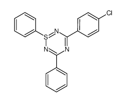 3-(4-chloro-phenyl)-1,5-diphenyl-1λ4-[1,2,4,6]thiatriazine结构式