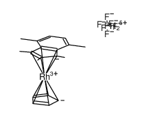 [(cyclopentadienyl)Rh(η5-1,2,3,4,7-pentamethylindenyl)]PF6 Structure