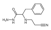 N-(2-cyano-ethyl)-phenylalanine hydrazide Structure