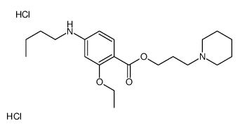 butyl-[3-ethoxy-4-(3-piperidin-1-ium-1-ylpropoxycarbonyl)phenyl]azanium,dichloride Structure