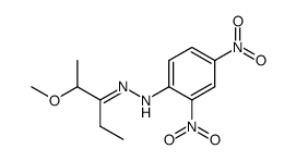 N-(2,4-Dinitro-phenyl)-N'-[1-ethyl-2-methoxy-prop-(E)-ylidene]-hydrazine Structure