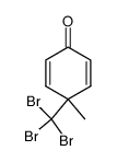 4-methyl-4-tribromomethylcyclohexa-2,5-dien-1-one结构式