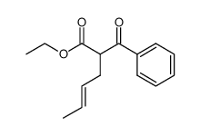 (E)-ethyl 2-benzoylhex-4-enoate结构式