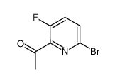 1-(6-Bromo-3-fluoro-pyridin-2-yl)-ethanone structure