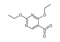 Pyrimidine, 2,4-diethoxy-5-nitro- (6CI) structure