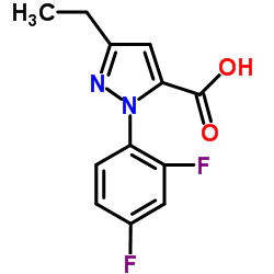 1-(2,4-Difluorophenyl)-3-ethyl-1H-pyrazole-5-carboxylic acid Structure