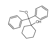 1-(α-Methoxy-benzhydryl)-cyclohexanol结构式