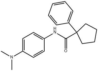 n-(4-(dimethylamino)phenyl)(phenylcyclopentyl)formamide Structure