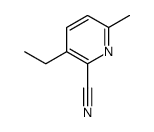 Picolinonitrile, 3-ethyl-6-methyl- (6CI) structure