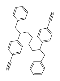 Benzonitrile,4,4'-[1,6-bis(phenylmethyl)-1,6-hexanediyl]bis-结构式