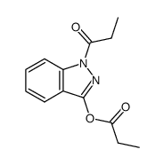 1-Propionyl-3-propionyloxyindazole结构式