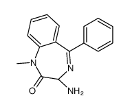(R)-3-氨基-1-甲基-5-苯基-1,3-二氢-苯并[e][1,4]二氮杂革-2-酮结构式