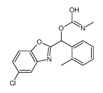 [(5-chloro-1,3-benzoxazol-2-yl)-(2-methylphenyl)methyl] N-methylcarbamate结构式