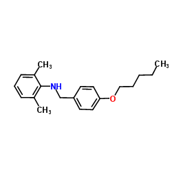 2,6-Dimethyl-N-[4-(pentyloxy)benzyl]aniline结构式