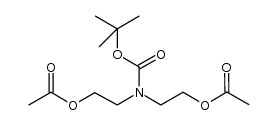 tert-butyl bis(2-acetoxyethyl)carbamate结构式