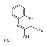 N-(2-Bromophenyl)glycinamide hydrochloride (1:1)结构式