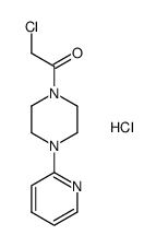 2-chloro-1-(4-(pyridin-2-yl)piperazin-1-yl)ethanone hydrochloride结构式