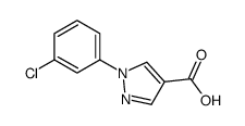 1-(3-氯苯基)吡唑-4-甲酸结构式